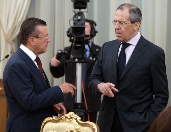 Viktor Zubkov and Sergei Lavrov