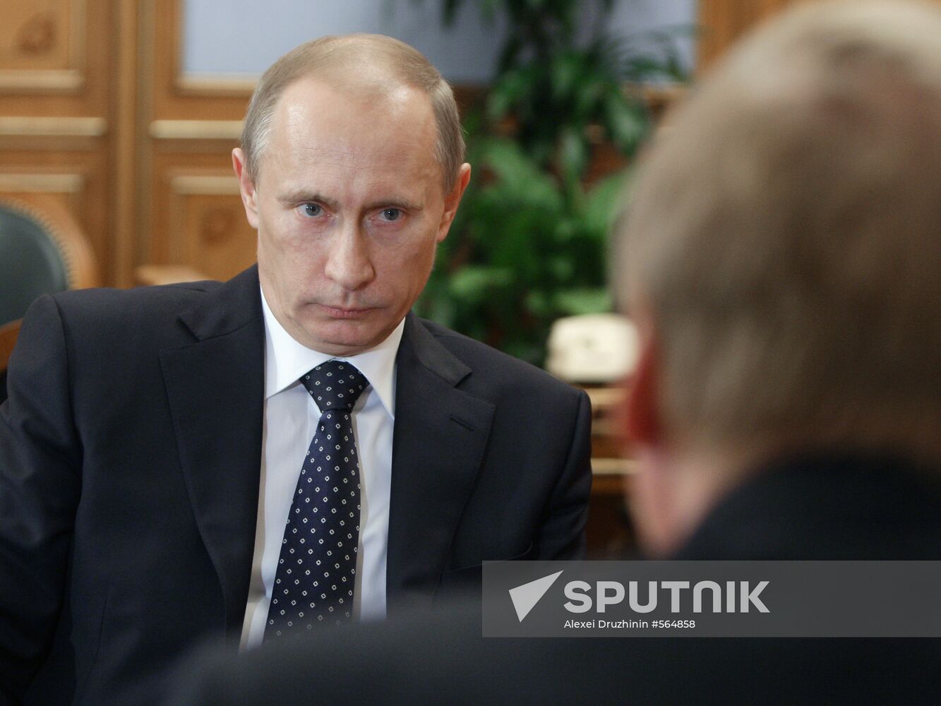 Vladimir Putin meets with Anatoly Chubais