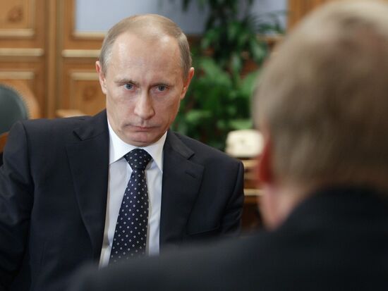 Vladimir Putin meets with Anatoly Chubais