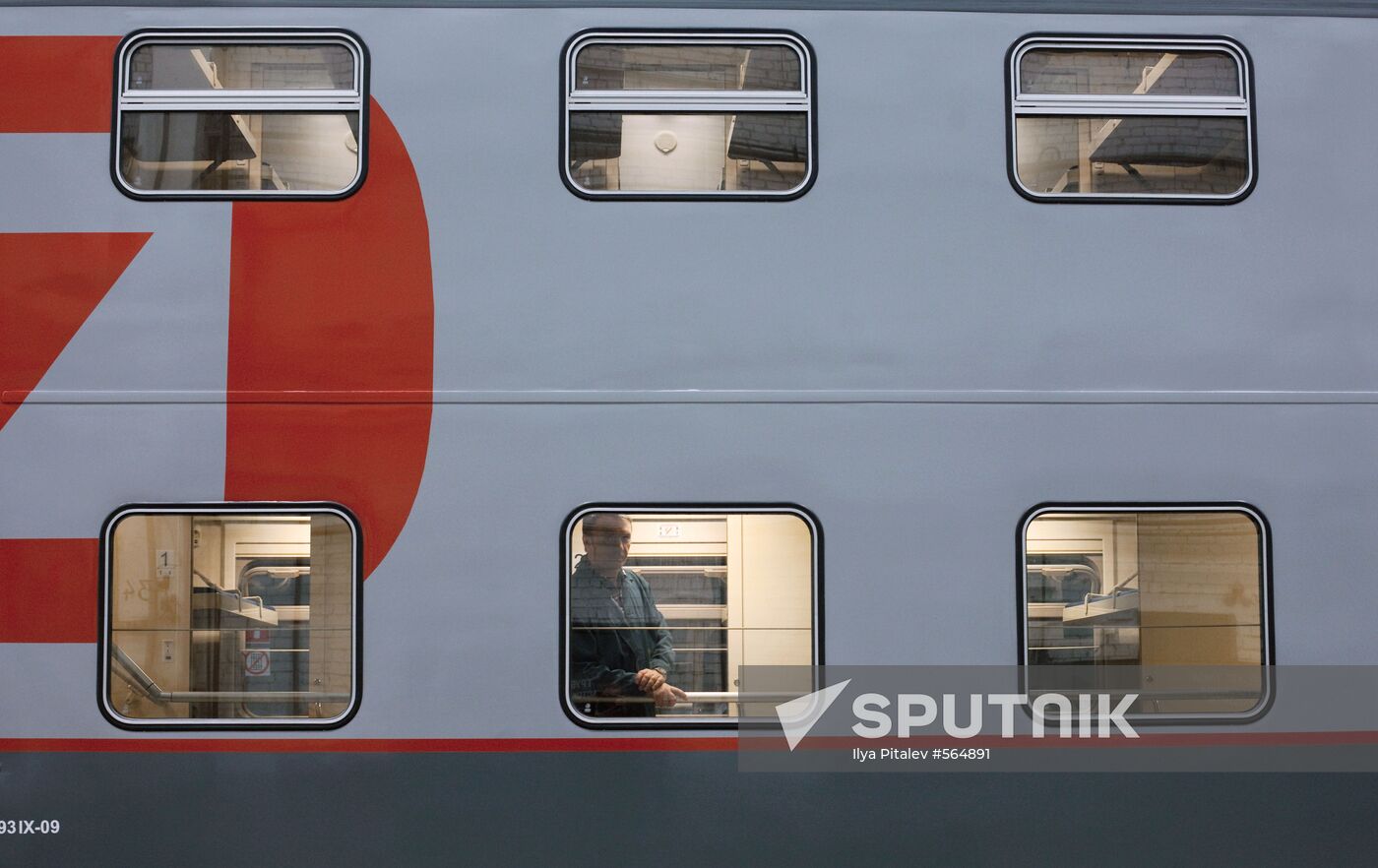 Double-decker train car at Tver Wagon Works