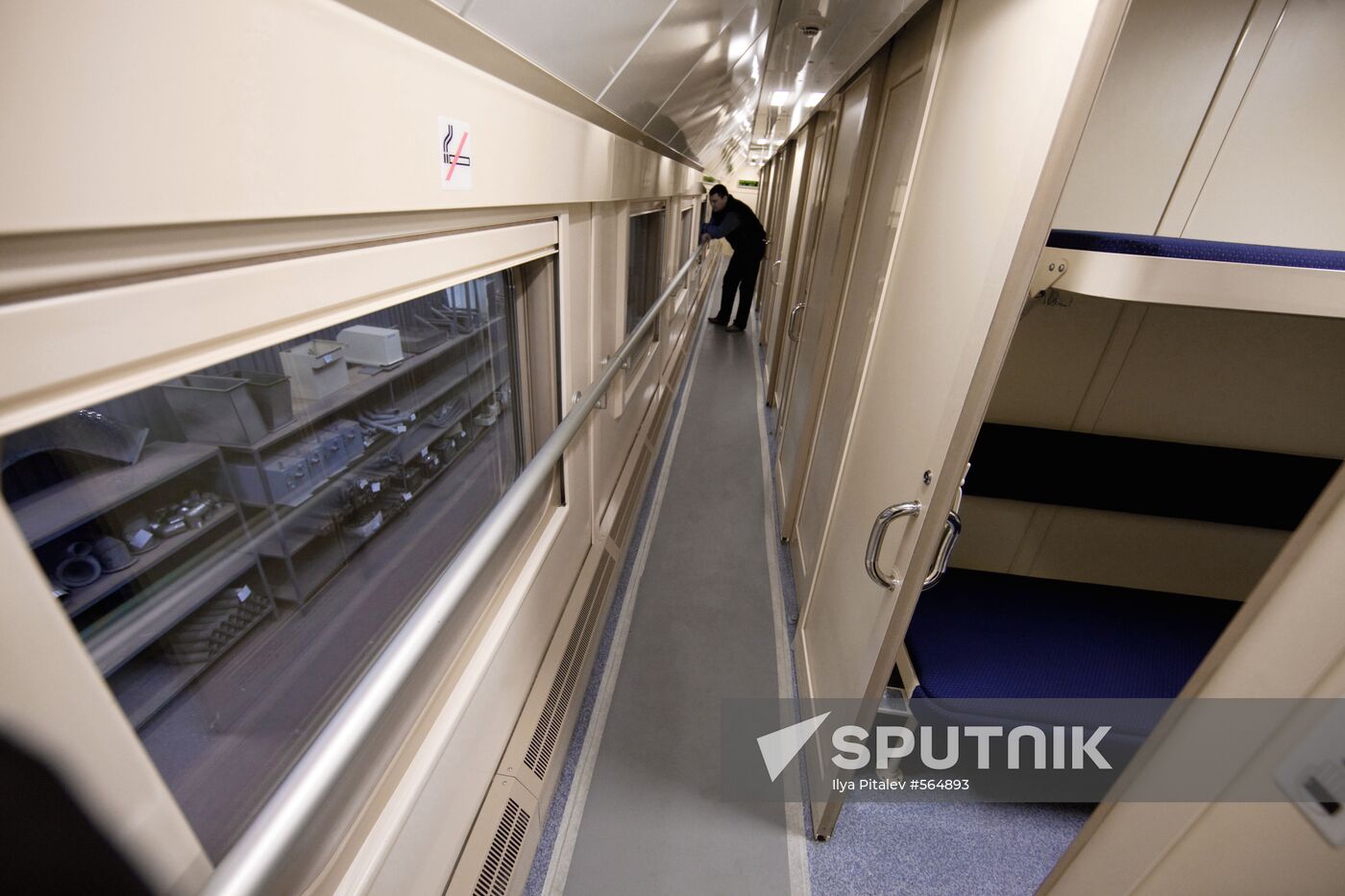 Double-decker train car at Tver Wagon Works
