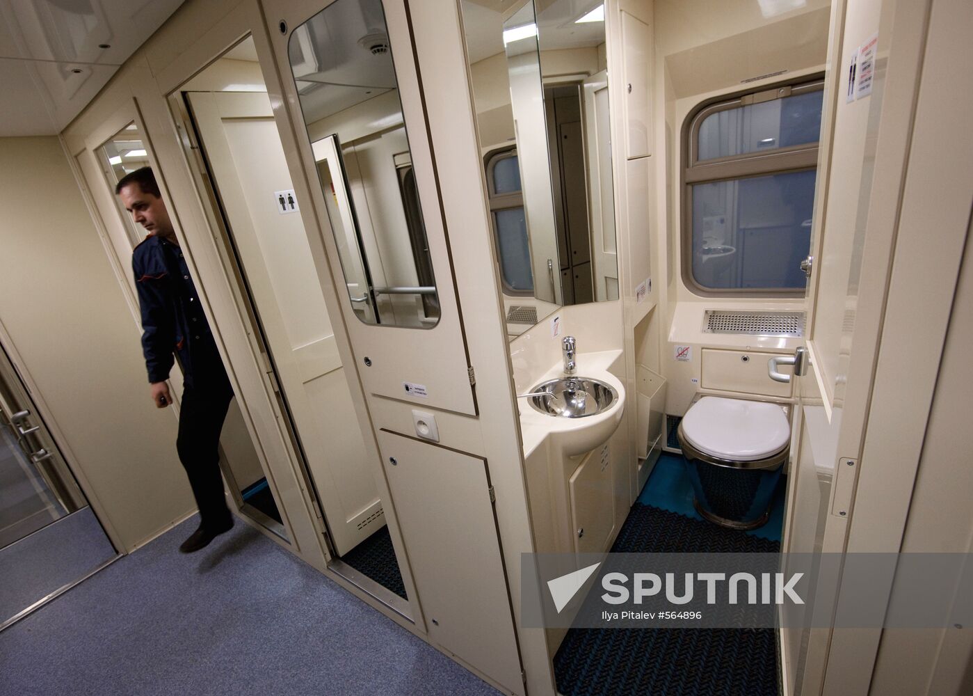 Double-decker train car at Tver Wagon Works