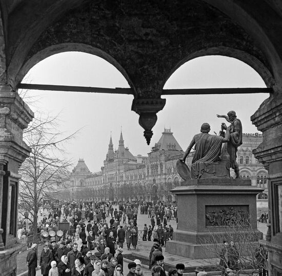 View of Red Square and GUM from Cathedral of Basil the Blessed