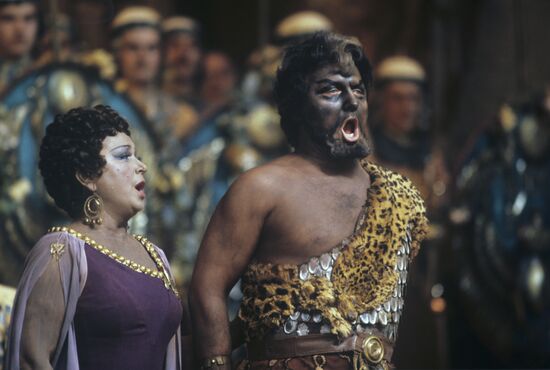 Scene from Aida opera