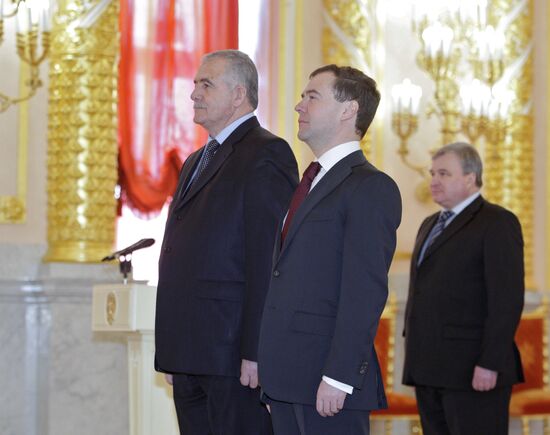 New Ambassadors present credentials to Dmitry Medvedev