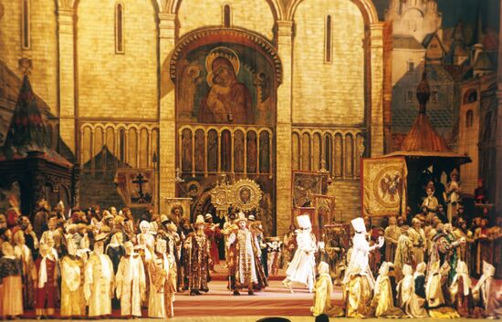 Scene from opera Boris Godunov