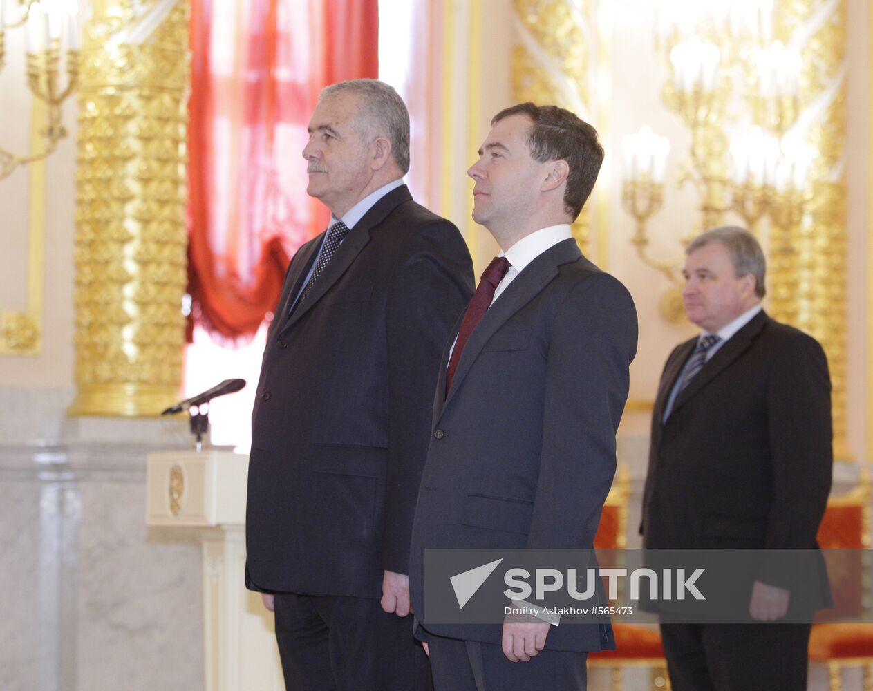 Dmitry Medvedev receives credentials from ambassadors to Russia