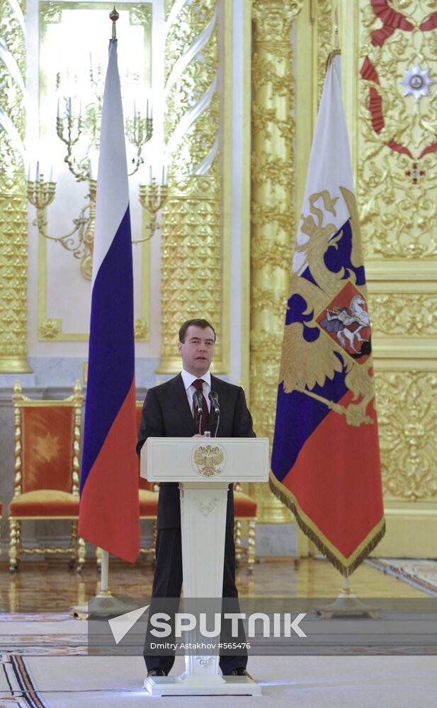 New Ambassadors present credentials to Dmitry Medvedev