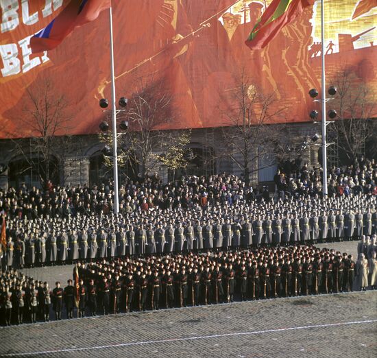 50th anniversary of Soviet Power celebrated in Moscow