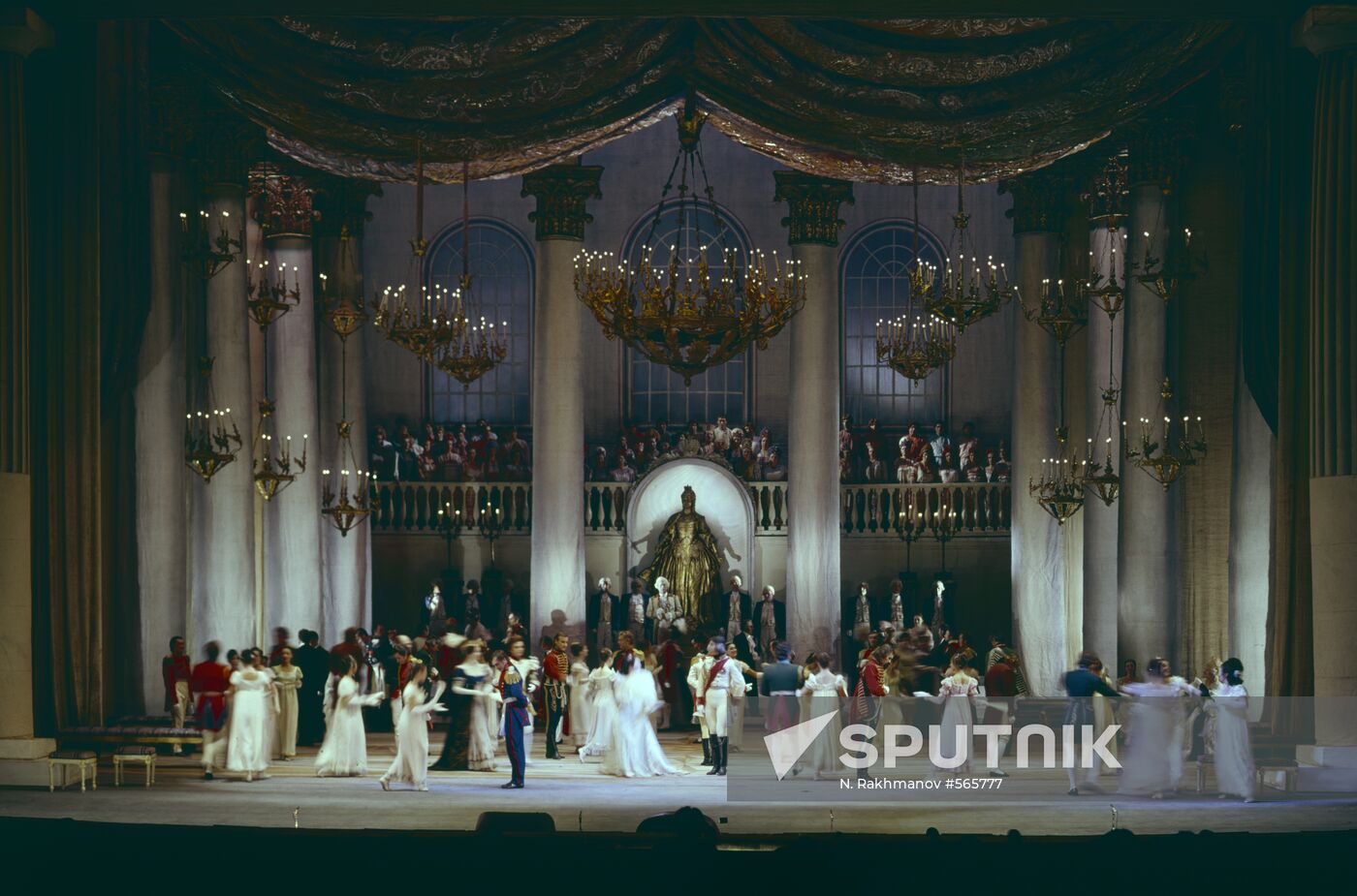 Scene from opera War and Peace