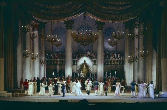 Scene from opera War and Peace