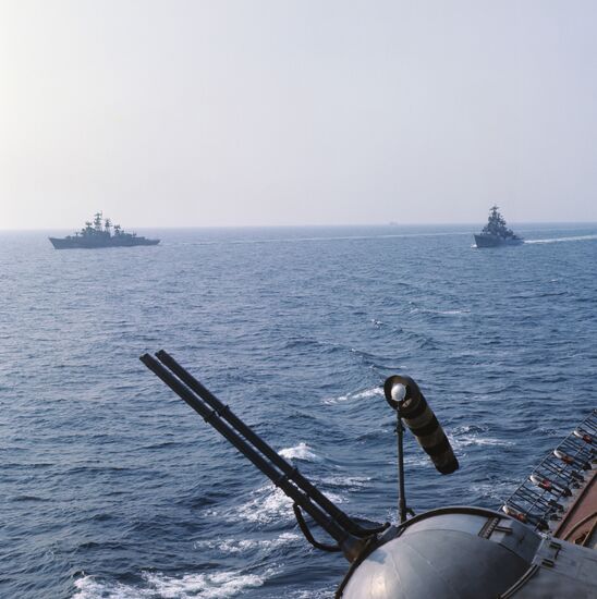 Naval exercise in Black Sea