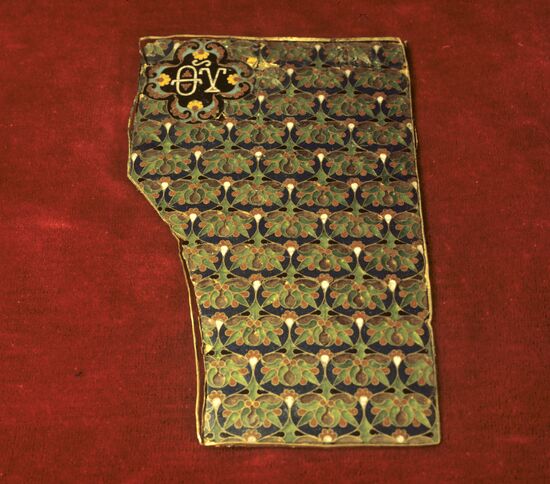 A fragment of the background of the Virgin's icon