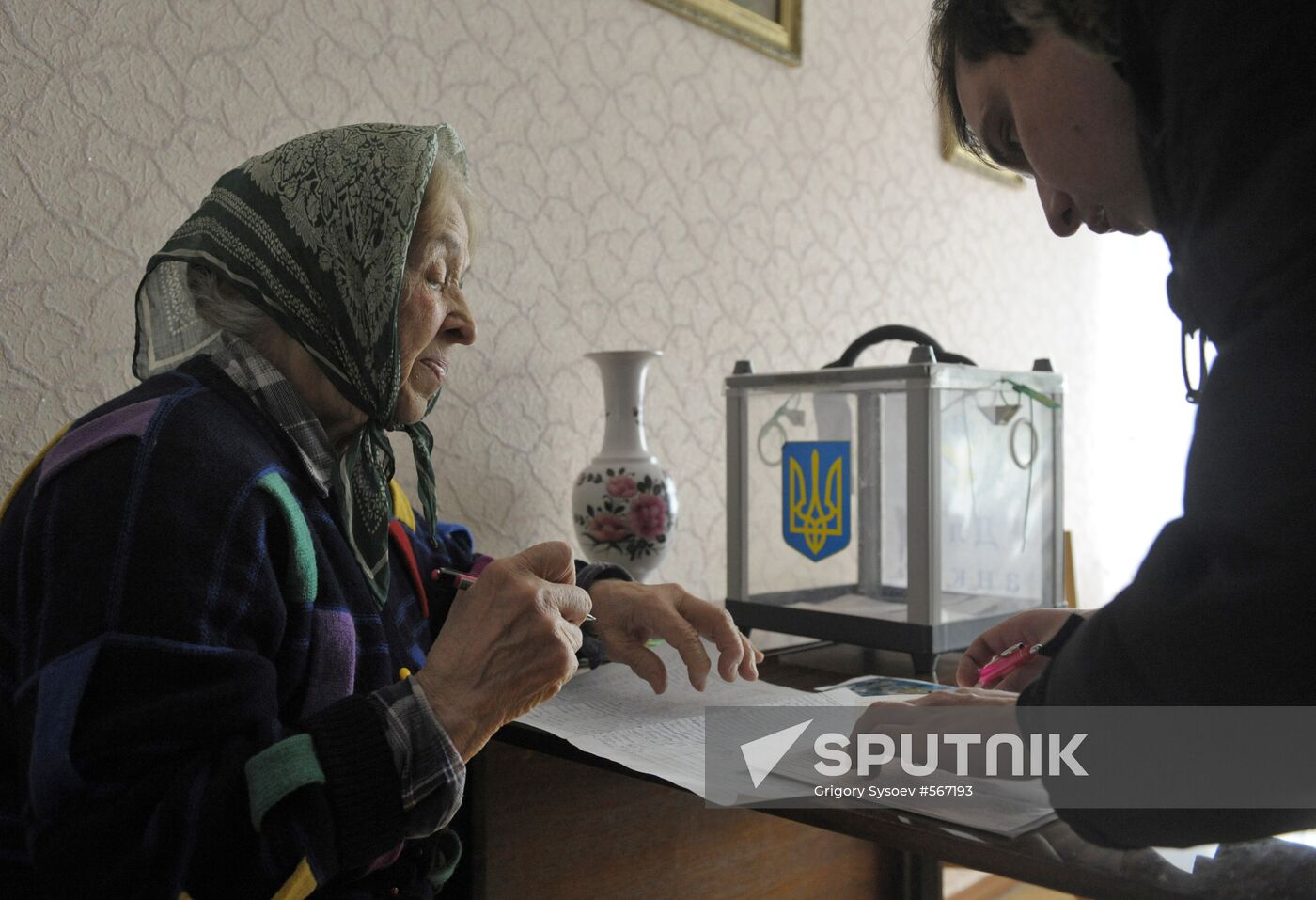 Home voting in Kiev
