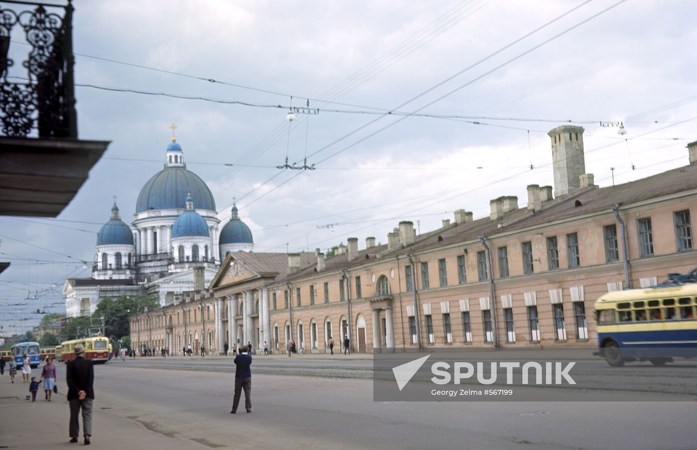One of the streets of Leningrad