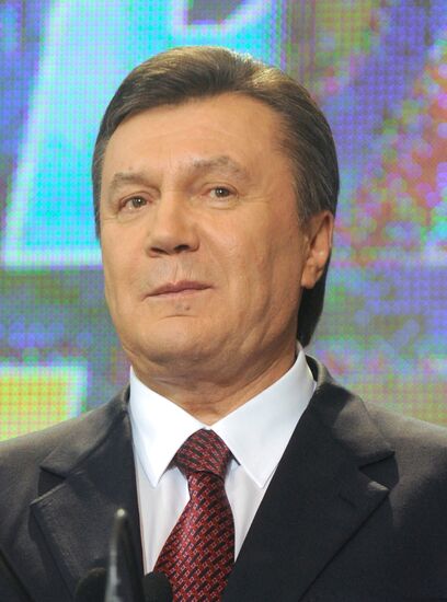 News conference. Viktor Yanukovych