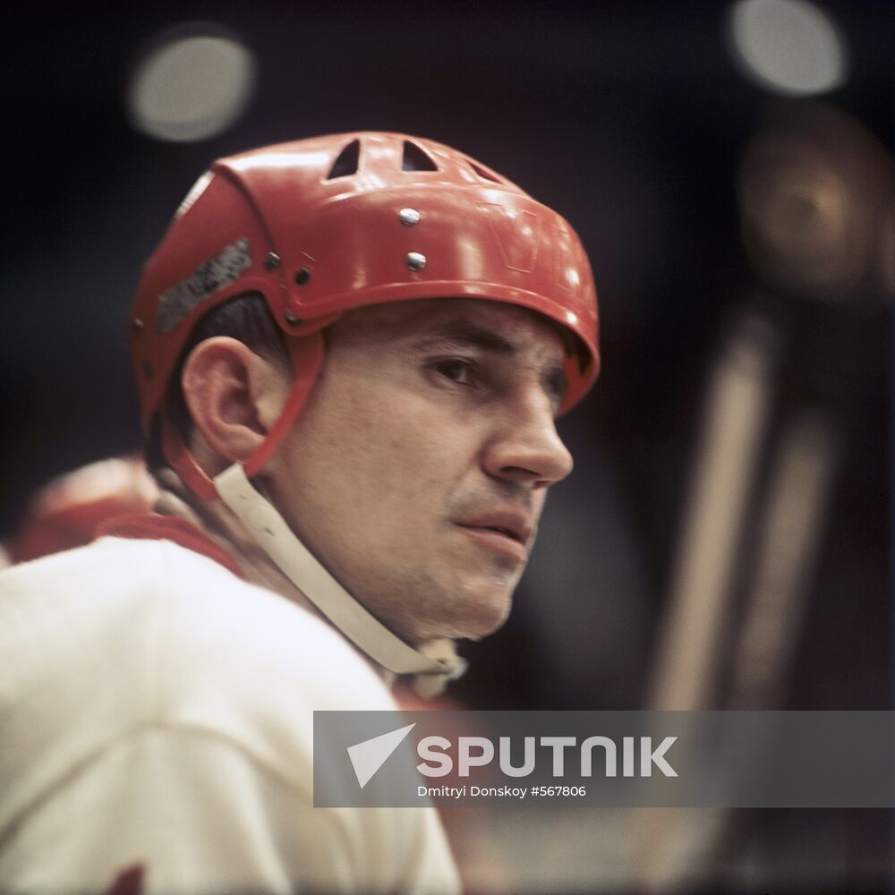 Hockey player V.Kuzkin