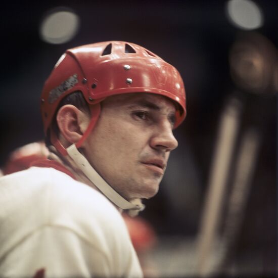 Hockey player V.Kuzkin
