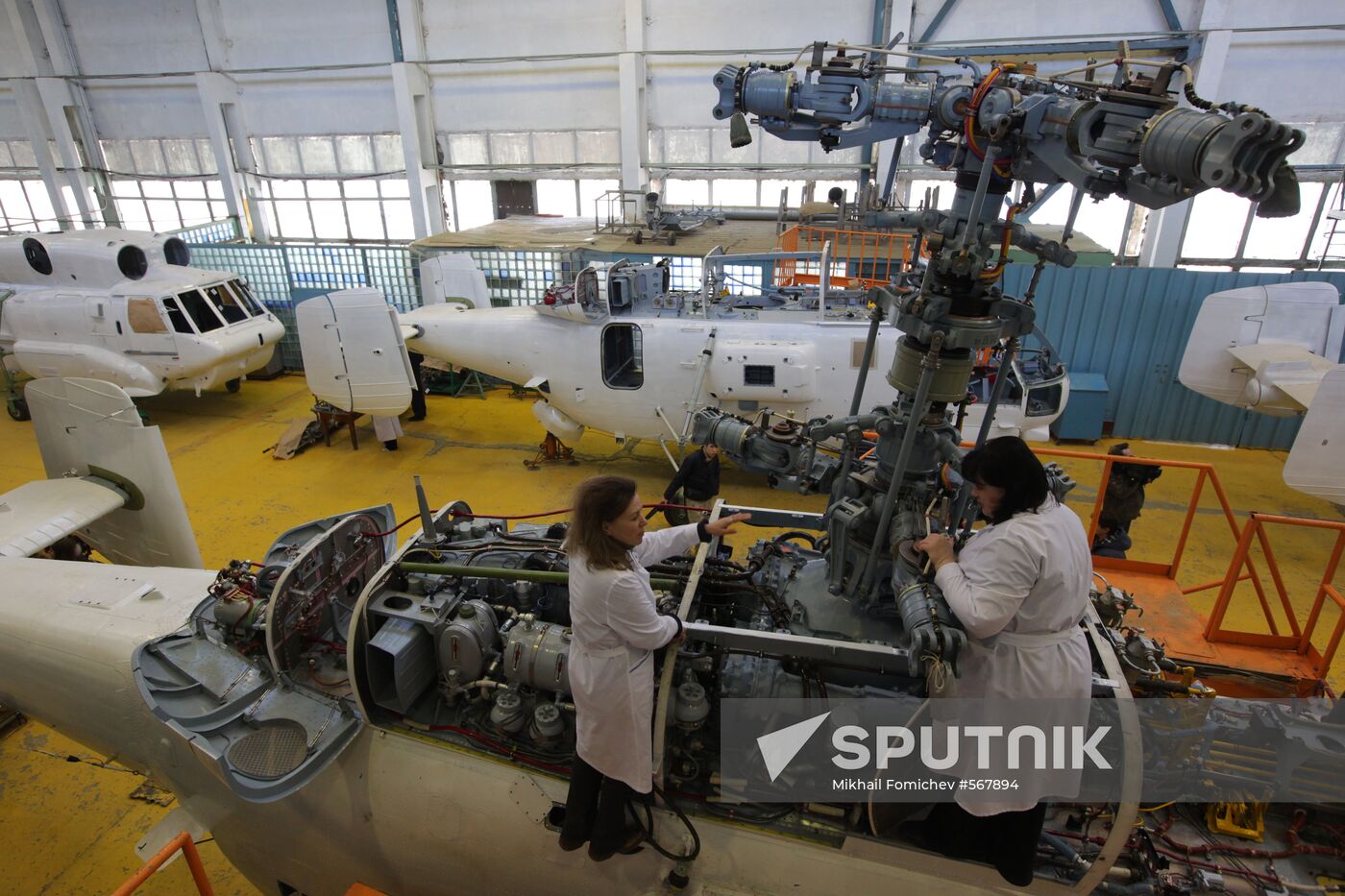 Assembly shop of Kumertau aircraft manufacturing plant