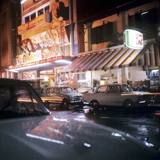 Night life in capital of Cambodia