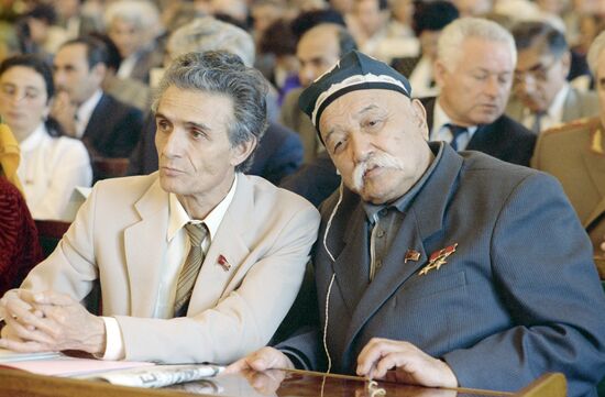 Parliament members M.Kanoatov and A.Samayov