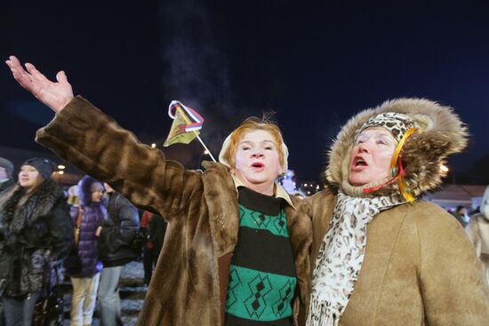 Muscovites celebrate Jolly Maslenitsa festival