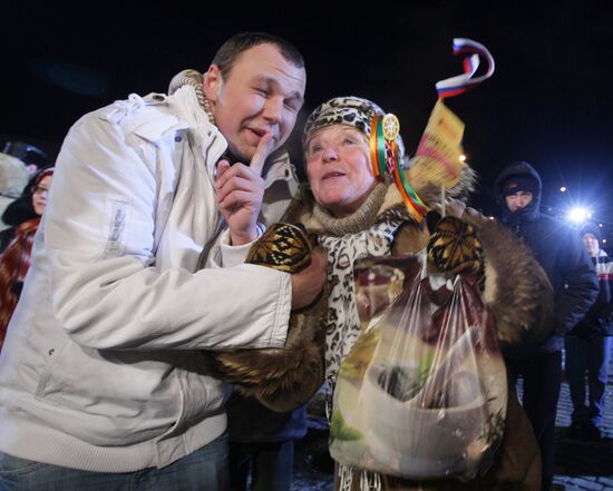 Muscovites celebrate Jolly Maslenitsa festival