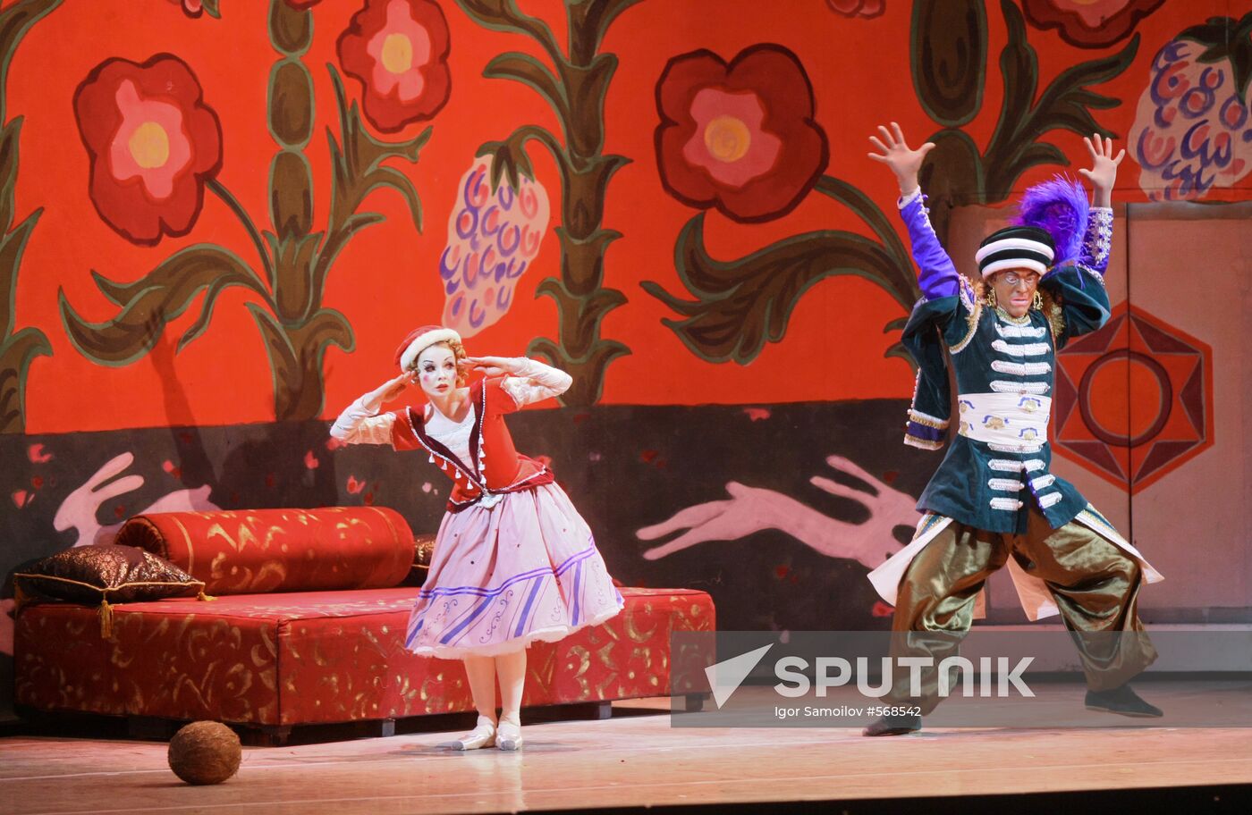 Premiere of "Petrushka" ballet staged by Harry Christ