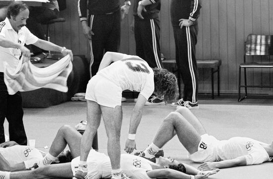 Handball match: Spain vs.Yugoslavia