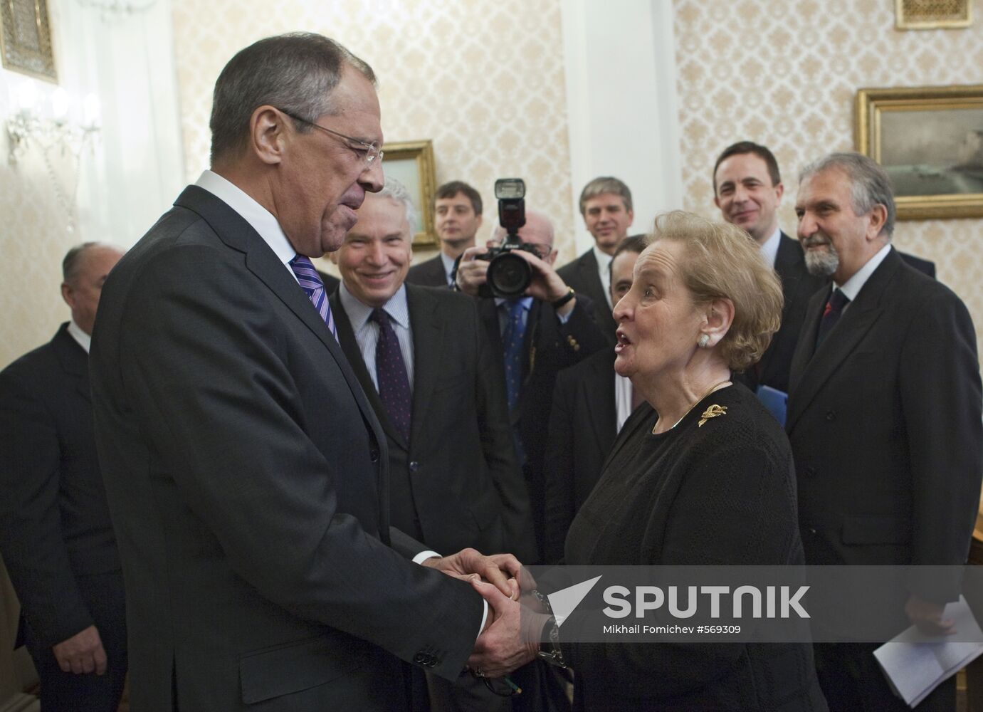 Sergei Lavrov meets with Madeleine Albright