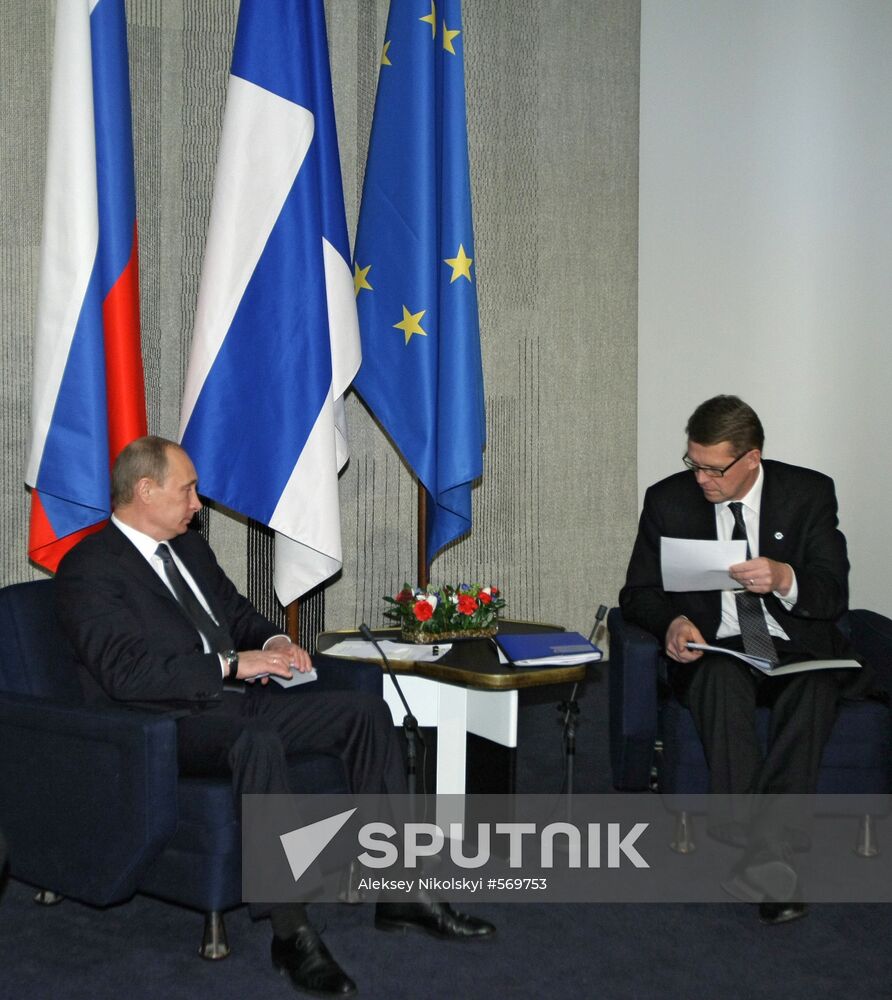 Meeting of Russian and Finish prime ministers