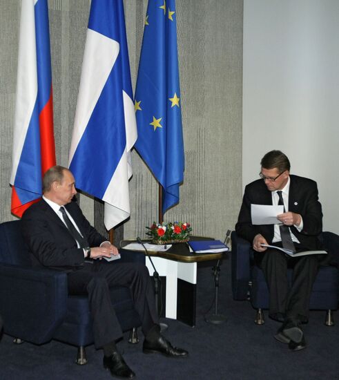 Meeting of Russian and Finish prime ministers