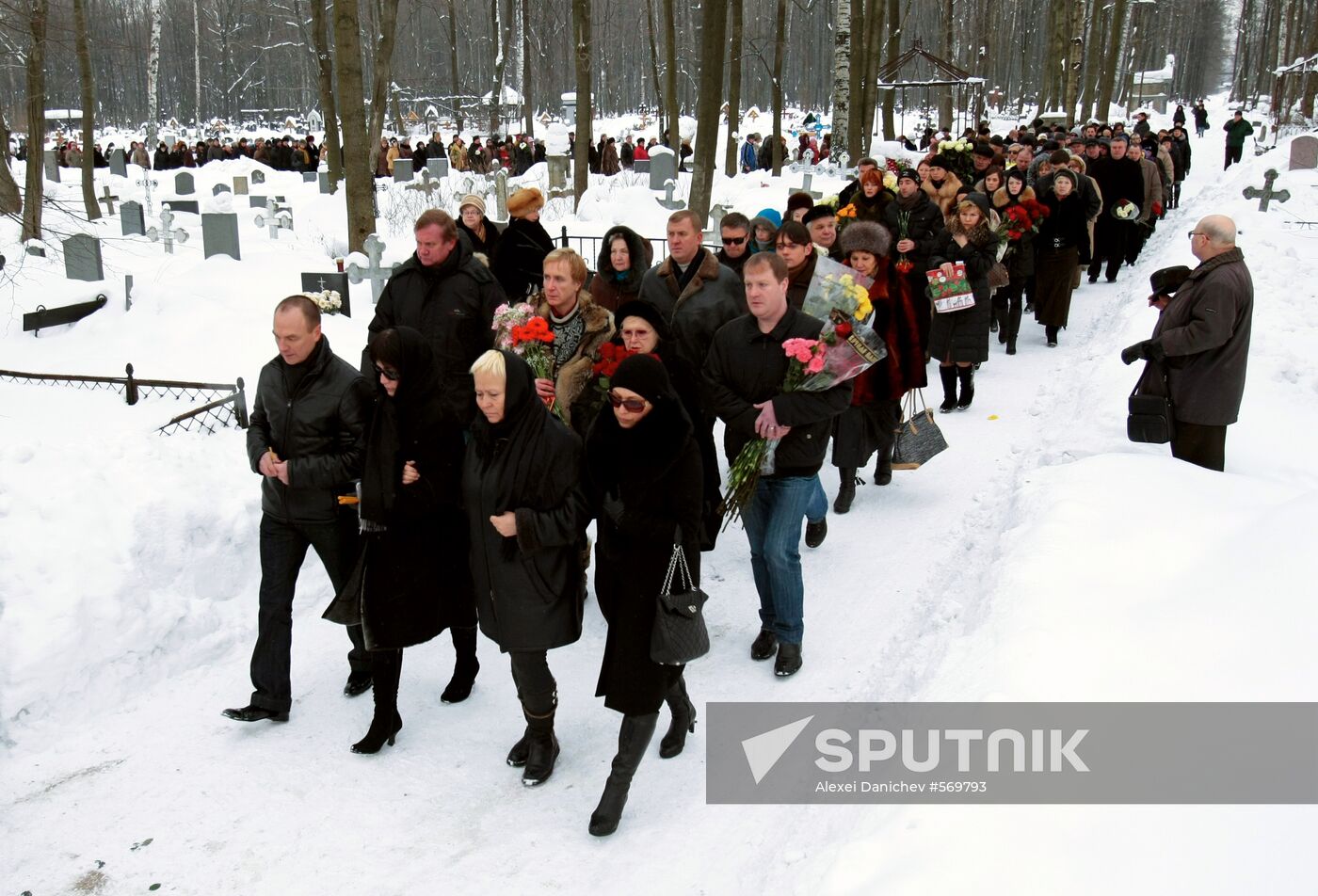 Funeral of Anna Samokhina
