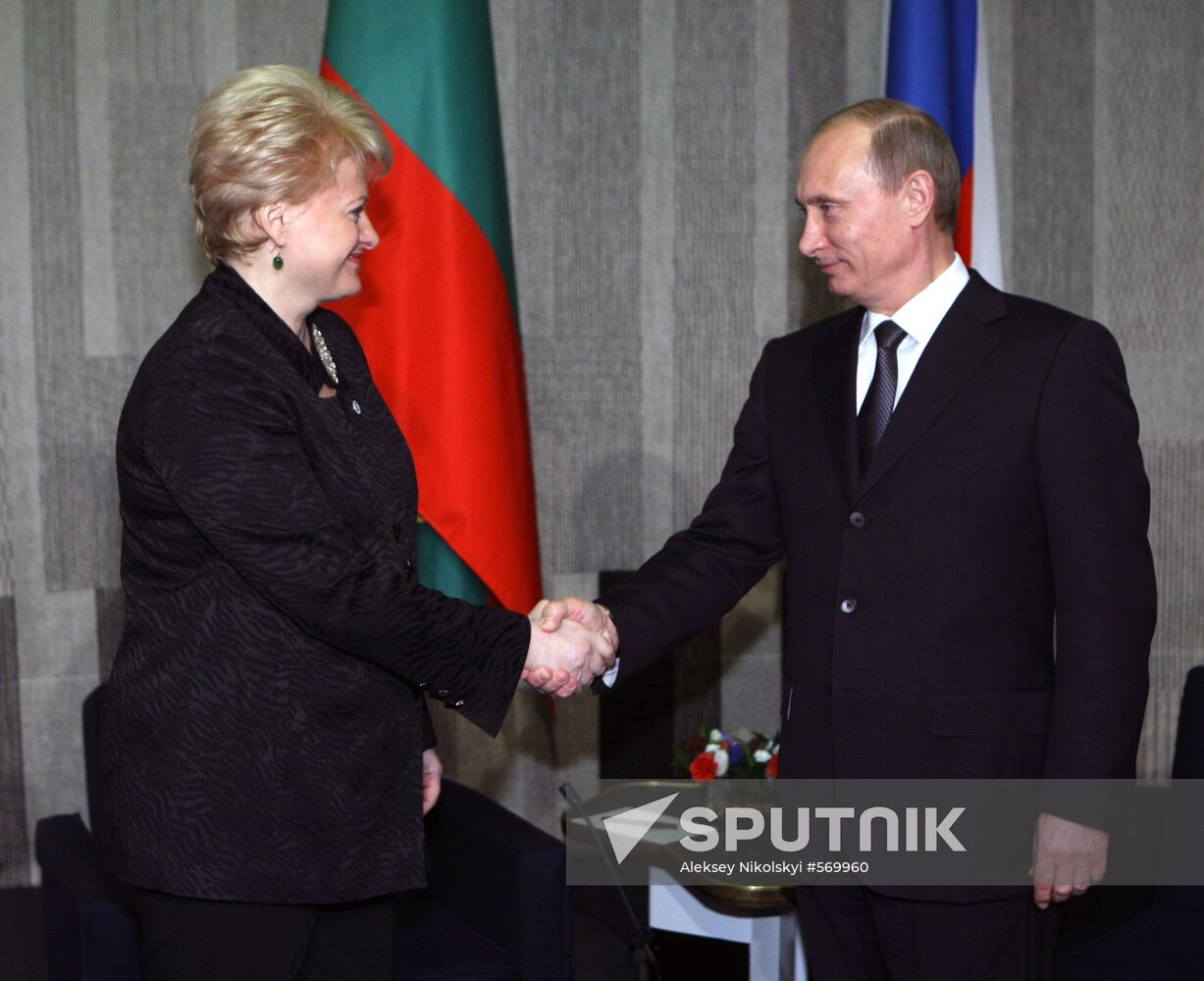 Vladimir Putin meets with Lithuanian president