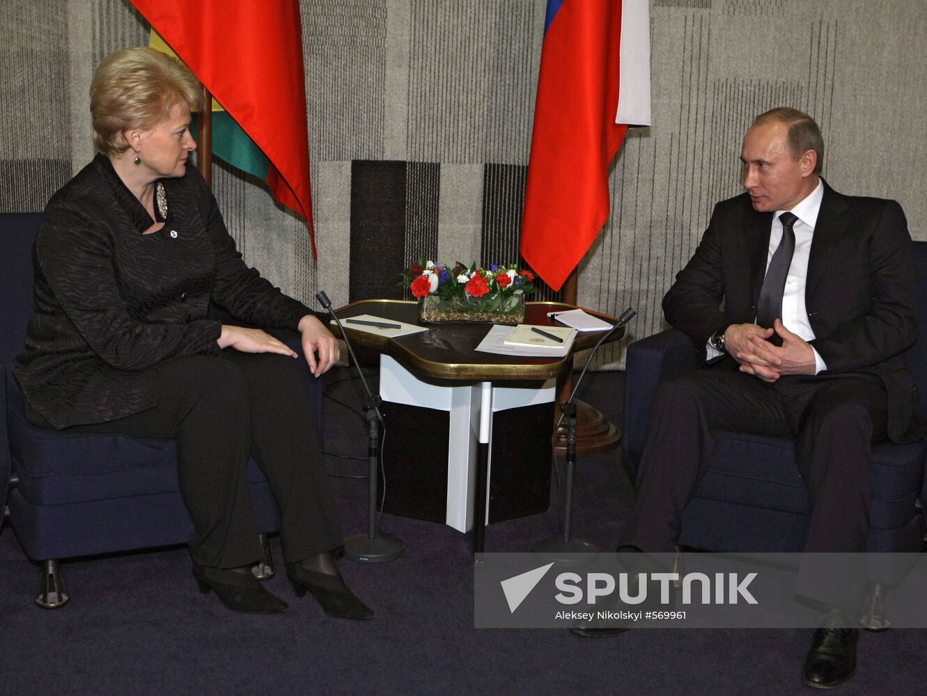 Vladimir Putin meets with Lithuanian president