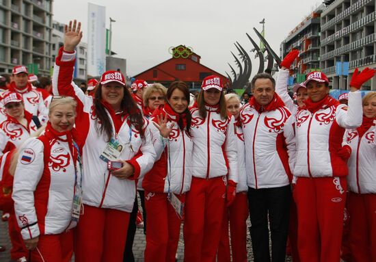 Russian flag raising ceremony in Vancouver