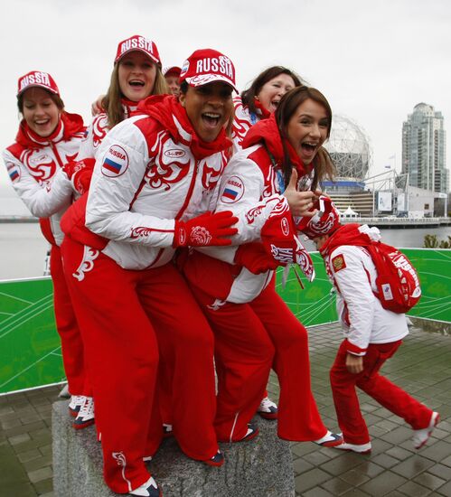 Russian flag raising ceremony in Vancouver