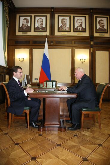 Dmitry Medvedev meets with Viktor Kress