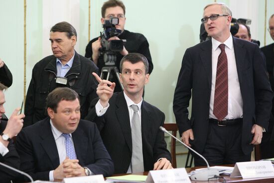 Alexander Shokhin, Mikhail prokhorov, Mikhail Friedman
