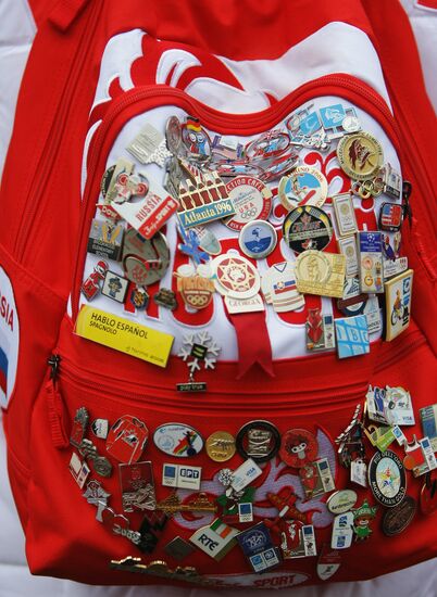 Badges with Olympic and sporting tokens