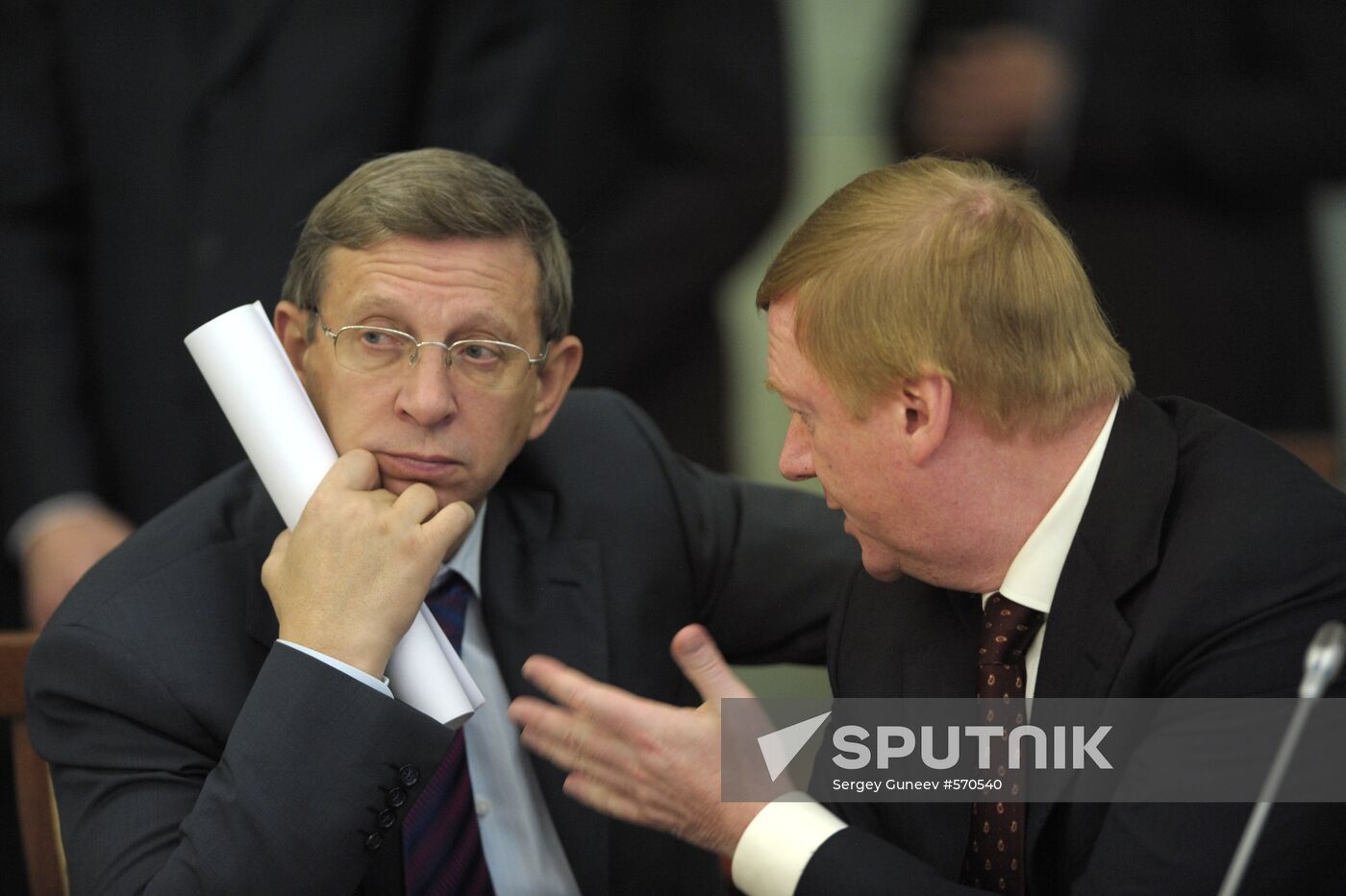 Vladimir Yevtushenkov and Anatoly Chubais