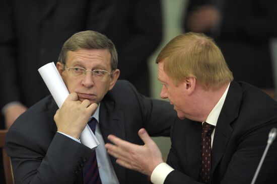 Vladimir Yevtushenkov and Anatoly Chubais