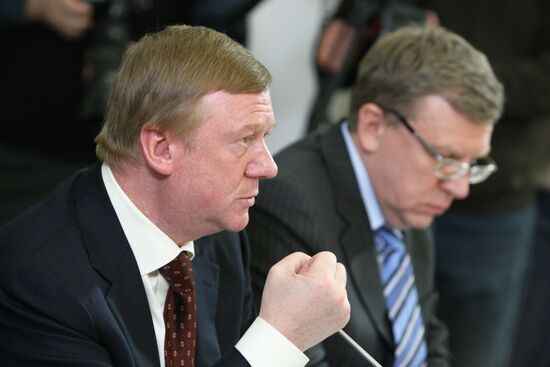 Anatoly Chubais and Alexei Kudrin