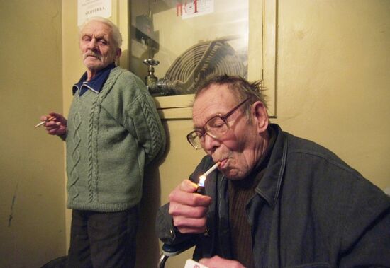 Residents of Veteran's home in Veliky Novgorod