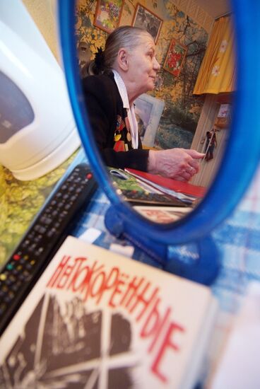 Resident of Veteran's home in Veliky Novgorod