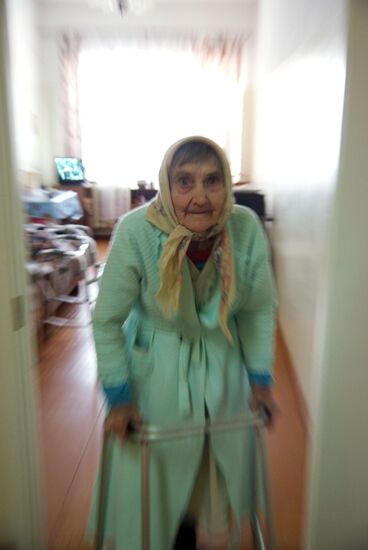 Resident of Veteran's home in Veliky Novgorod