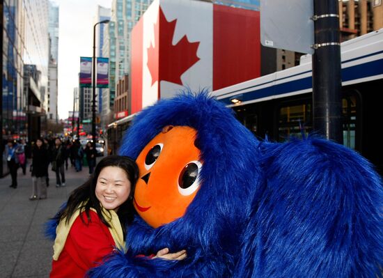 Mascot of Russian Olympic team Cheburashka