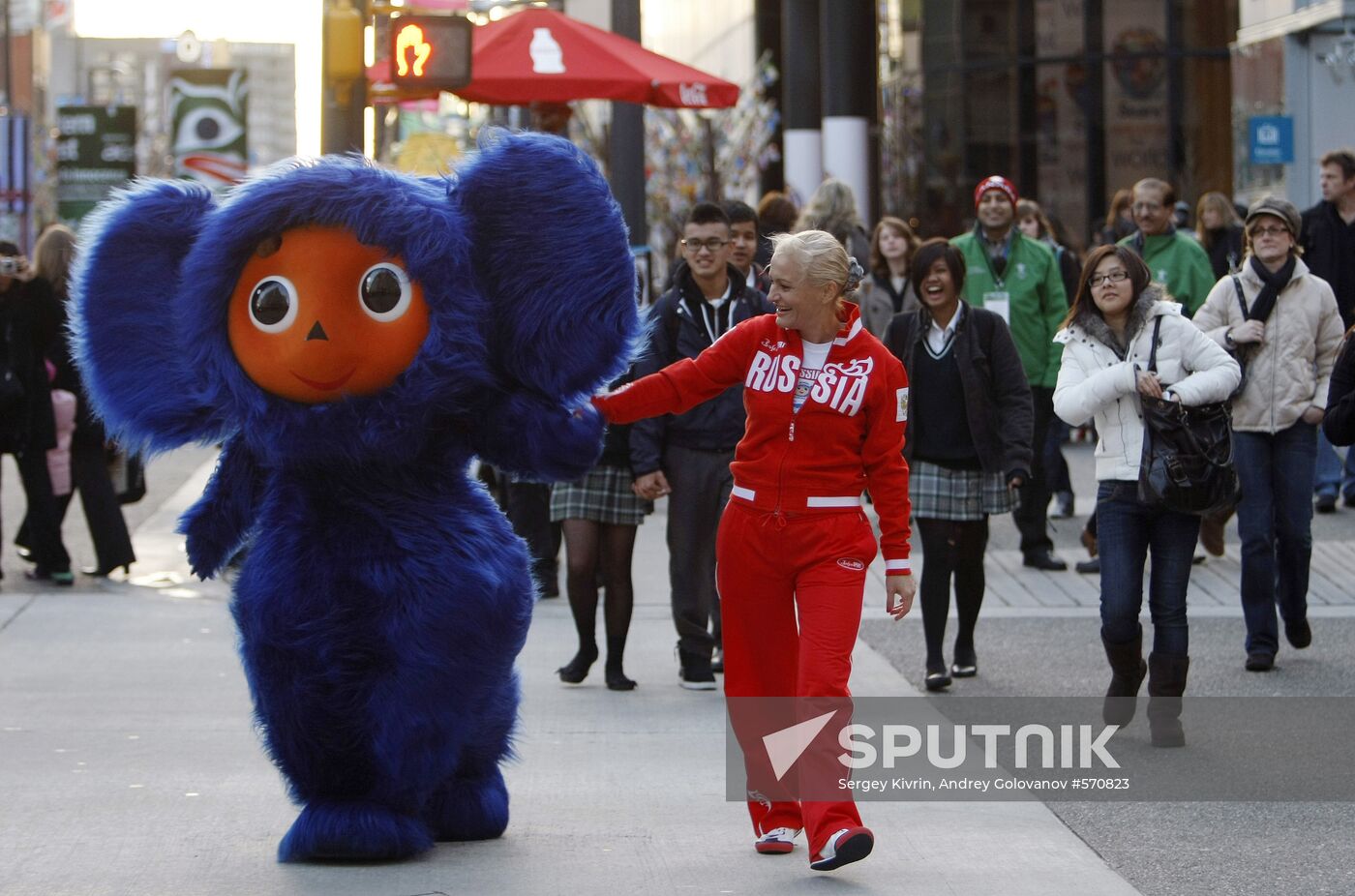 Mascot of Russian Olympic team Cheburashka