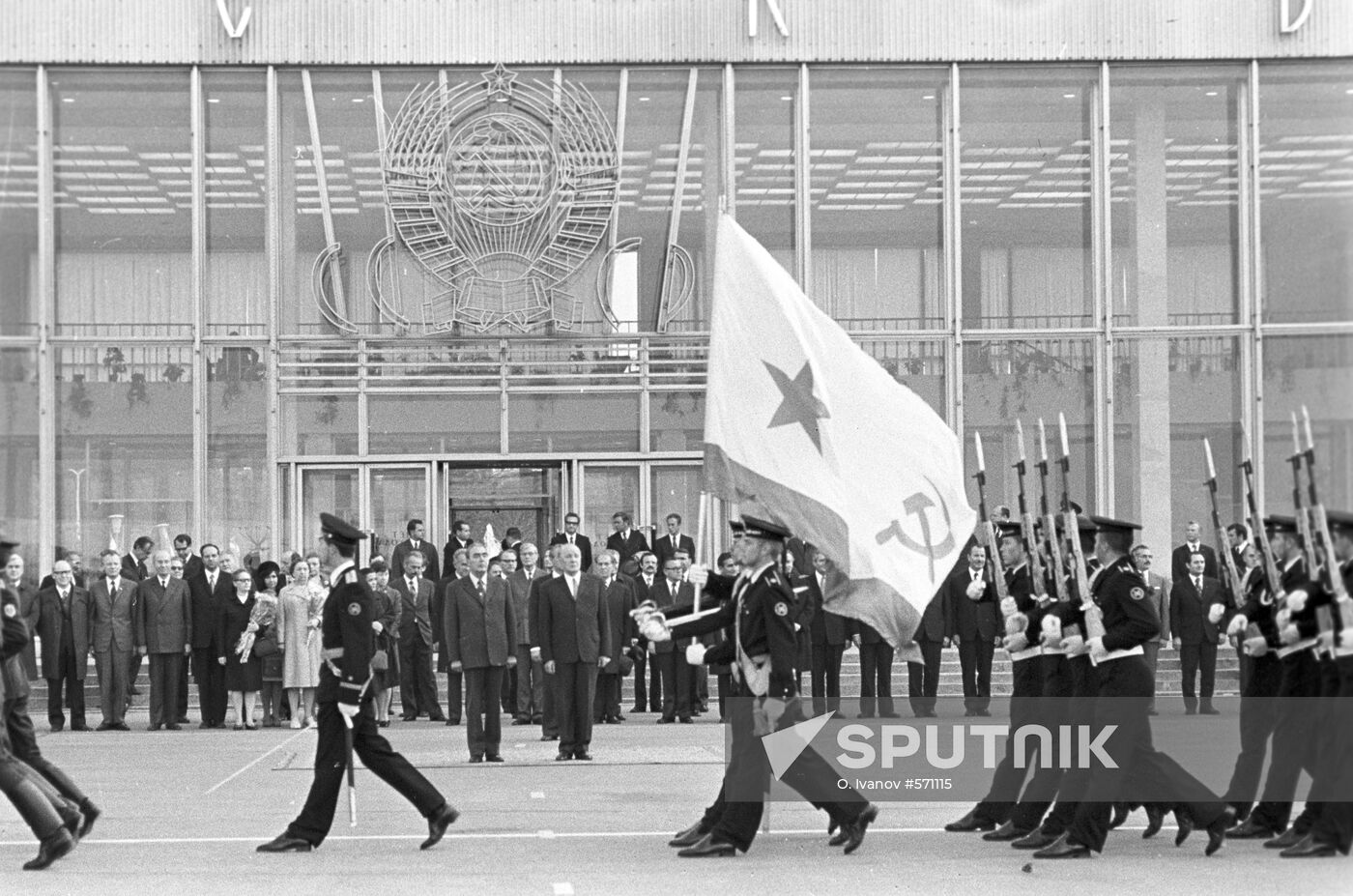 Leonid Brezhnev and Janos Kadar