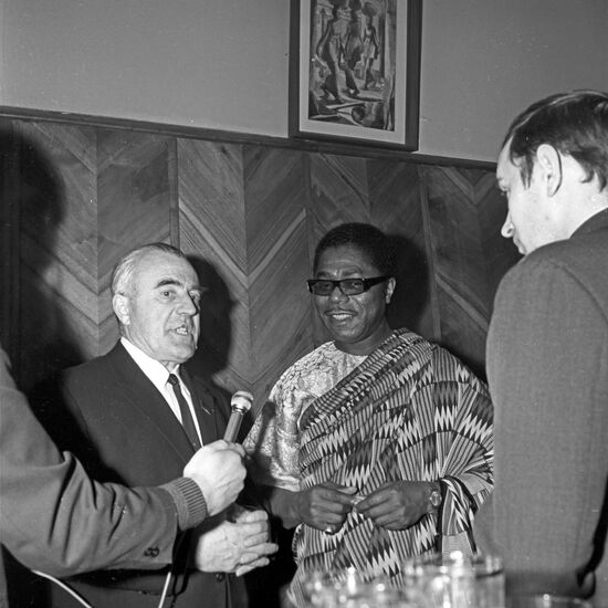 Vyacheslav Yelyutin and Ghanaian Ambassador, Dadzi